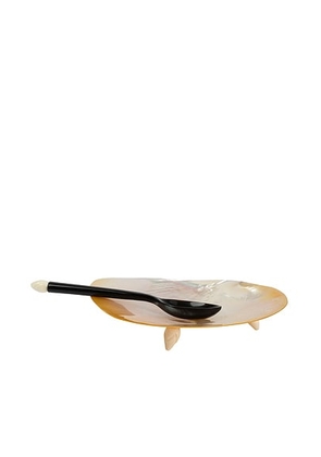 Gohar World Caviar Set in Horn & Mother Of Pearl - Ivory. Size all.