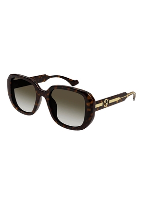 Gucci Brown Gradient Square Ladies Sunglasses GG1557SK 002 54
