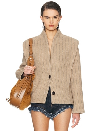 Isabel Marant Dyogo Jacket in Taupe - Taupe. Size 38 (also in 40, 42).