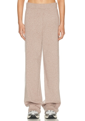Helsa Saylor Cashmere Pant in Taupe - Taupe. Size L (also in M, S, XL, XS, XXS).