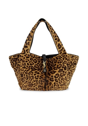 saint laurent Saint Laurent Bea Tote Bag in Manto Naturale & Nero - Brown. Size all.