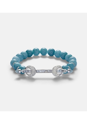 Ananya Chakra 18kt white gold bracelet with aquamarines and diamonds