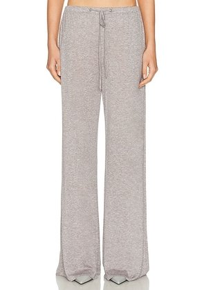 Helsa Elastic Pants in Everyday Jersey in Dark Heather Grey - Grey. Size L (also in M, S, XS).