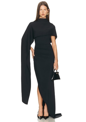 Helsa The Anastasia Gown in Black - Black. Size M (also in S, XS, XXS).