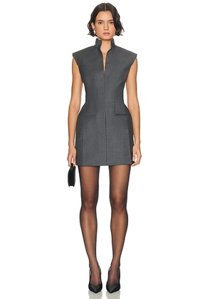 Givenchy Sleeveless Jacket Dress in Grey Mix - Grey. Size 36 (also in 34, 38).