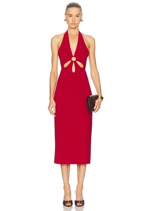 Cult Gaia Vinna Dress in Merlot - Red. Size L (also in M, S, XS).