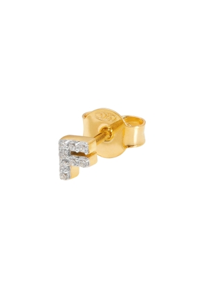 Missoma F Initial 18kt Gold-plated Single Stud Earring - One Size