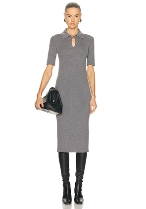 Jil Sander Polo Dress in London Fog - Grey. Size 34 (also in 36, 38, 40).