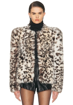 Isabel Marant Bahria Jacket in Ecru & Black - White,Black. Size 34 (also in 36, 38, 40, 42).