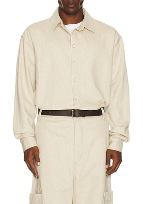 JACQUEMUS La Chemise De-nimes Simon in Light Beige - Beige. Size 50 (also in 52).