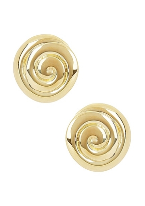Louis Abel Uzu Earring in 18k Yellow Gold Vermeil - Metallic Gold. Size all.