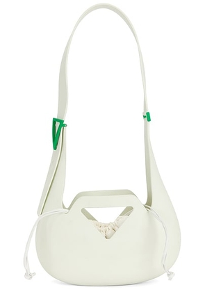 bottega veneta Bottega Veneta Small Moulded Shoulder Bag in White & Parakeet - Cream. Size all.