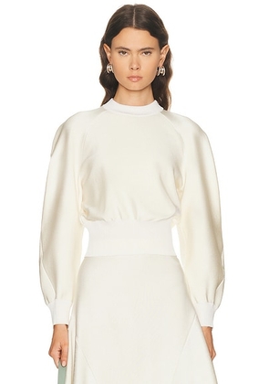 Givenchy Crewneck Raglan Sweater in Ivory - Ivory. Size XS (also in ).