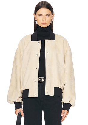 KHAITE Spence Jacket in Sand - Cream. Size 2 (also in ).