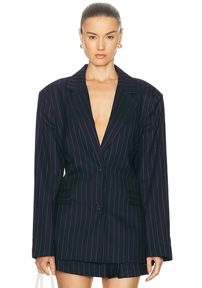 NICHOLAS Nadia Open Back Split Blazer in Navy - Navy. Size 2 (also in ).