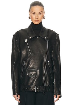 KHAITE Hansel Jacket in Black - Black. Size XS (also in ).