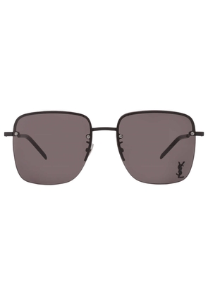 Saint Laurent Brown Square Ladies Sunglasses SL 312M 001 58
