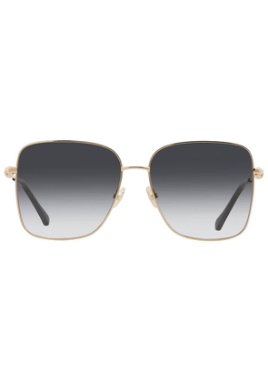 Jimmy Choo Grey Gradient Square Ladies Sunglasses HESTER/S 02M2/9O 54