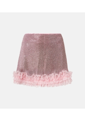 Self-Portrait x Christopher Kane embellished miniskirt