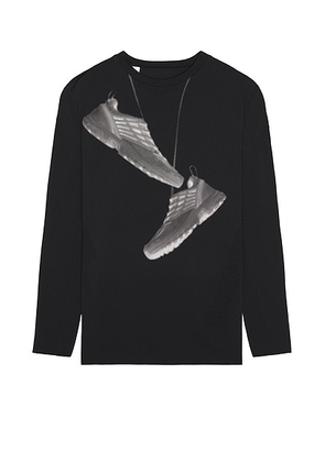 MM6 Maison Margiela x Salomon Long Sleeve T-Shirt in Deep Black - Black. Size S (also in ).