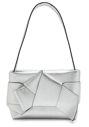 Acne Studios Musubi Metallic Leather Shoulder bag - Silver - One Size