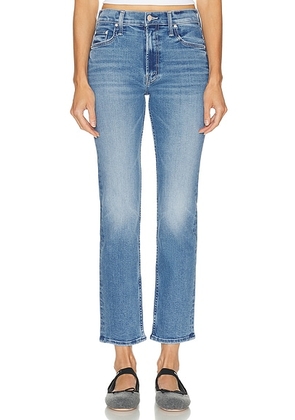 MOTHER The Mid Rise Rider Hover Jeans in Swing And A Miss - Blue. Size 33 (also in 25, 28).