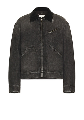 Maison Margiela Sportsjacket in Washed Black - Black. Size 46 (also in ).