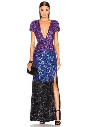 Retrofete Helena Dress in Dip Dye Purple - Purple,Tie Dye. Size XS (also in ).