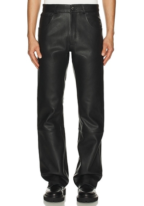 Midnight Rodeo Leather Pants in Black - Black. Size 32 (also in ).