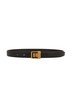 Saint Laurent Female Buckle Skinny Belt in Nero - Black. Size 85 (also in 80, 90).