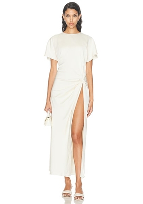 SEROYA Tropez Maxi Dress in Porcelain - White. Size M (also in ).
