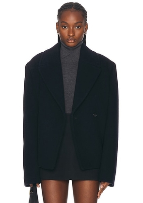 Toteme Cropped Peacoat in Navy - Navy. Size 38 (also in ).