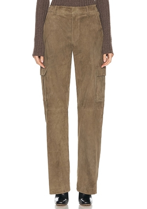 SPRWMN Baggy Cargo Pant in Olive - Green. Size L (also in ).