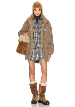 American Vintage Hoktown Jacket in Muscade Chine - Taupe. Size M/L (also in ).