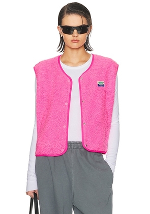 American Vintage Hoktown Vest in Pink Acid Chine - Pink. Size M/L (also in XS/S).