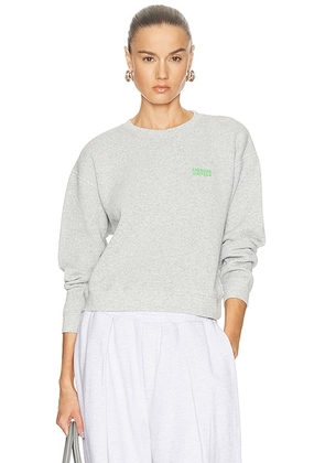 American Vintage Evona Sweatshirt in Gris Clair Chine - Grey. Size L (also in M, S).