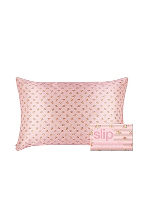 Slip Queen Pillowcase in Petal - Pink. Size all.