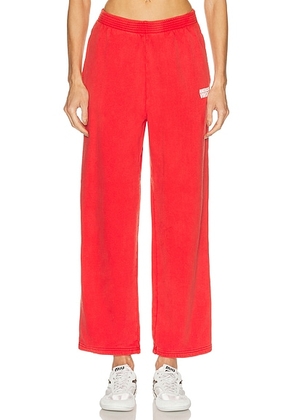 American Vintage Plizzy Sweatpant in Volcan Vintage - Red. Size M (also in S, XS).