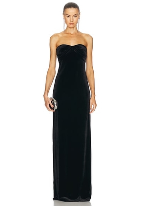 SEROYA Noela Velvet Gown in Black - Black. Size XL (also in ).