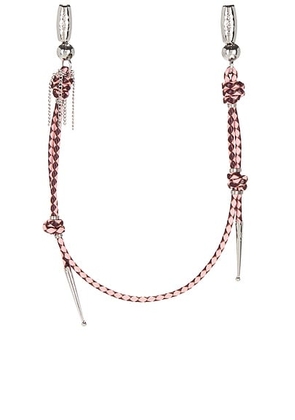 Ossa Leather Bolo Wristlet in Rosewood Multi - Pink. Size all.