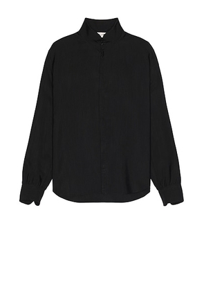 Saint Laurent Chemise Col Chemine in Noir - Black. Size 40 (also in 38).