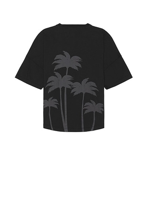 Palm Angels Palms Over Tee in Vintage Black - Black. Size L (also in ).