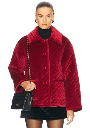 Posse Marley Jacket in Deep Red - Red. Size S (also in M).