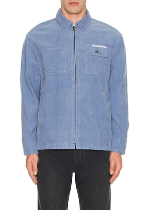 Thisisneverthat Washed Corduroy Zip Jacket in Light Indigo - Blue. Size S (also in ).