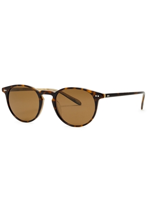 Oliver Peoples Riley Sun Round-frame Sunglasses - Brown Havana - One Size