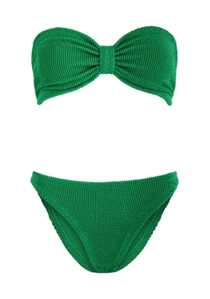 Hunza G Jean Seersucker Bikini - Green - One Size