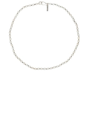 SOPHIE BUHAI Tiny Pearl Collar Necklace in Sterling Silver & Freshwater Pearl - Ivory. Size all.