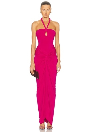 SILVIA TCHERASSI Tori Dress in Fuchsia - Fuchsia. Size M (also in S).