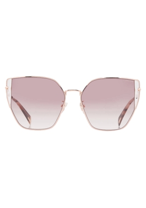 Police Gradient Brown Butterfly Ladies Sunglasses SPLL38 08FC 57