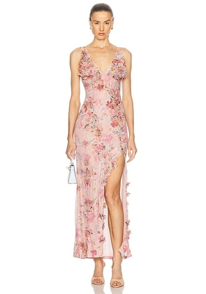 PatBO Lily Flower Gown in Orange - Peach. Size XS (also in ).